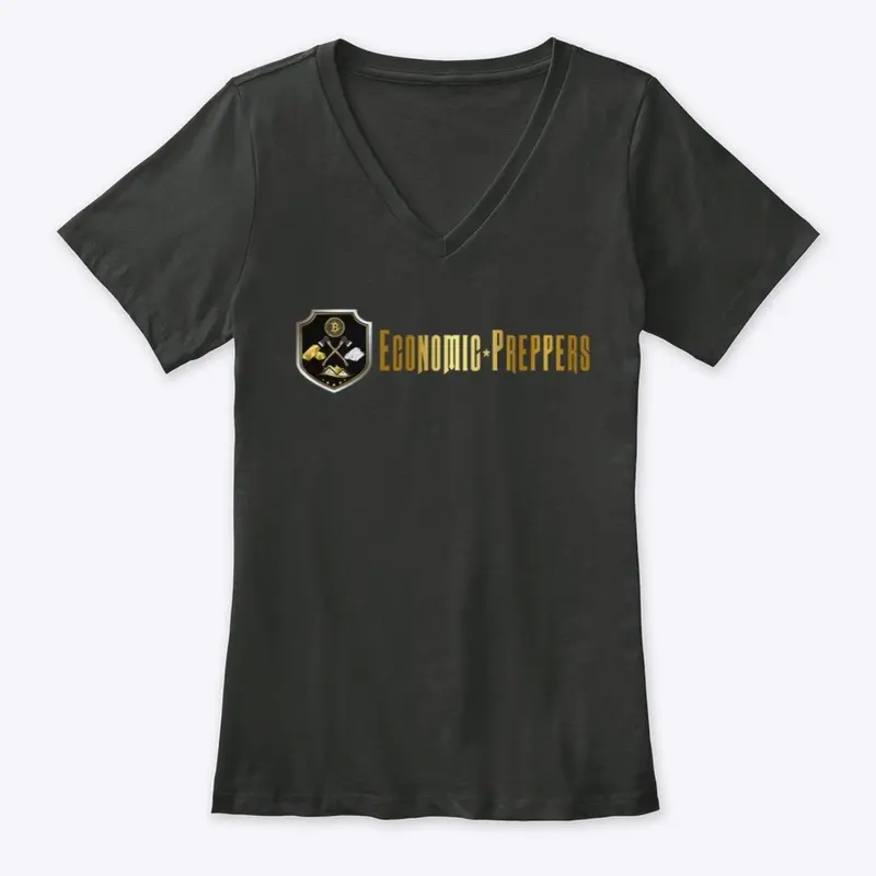 Economic Preppers Women's V-Neck Tee